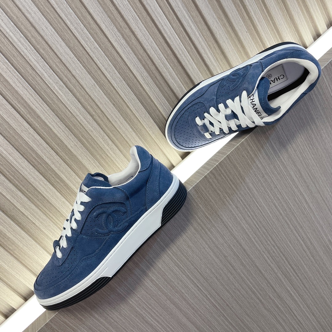 샤넬 카프스킨 & 데님블루 스니커즈 상세 이미지 6