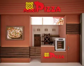 Wizualizacja lokalu MaxiPizza w Warszawie