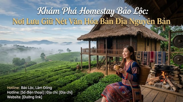 Khám phá các homestay bảo lộc nơi lưu giữ văn hóa địa phương.