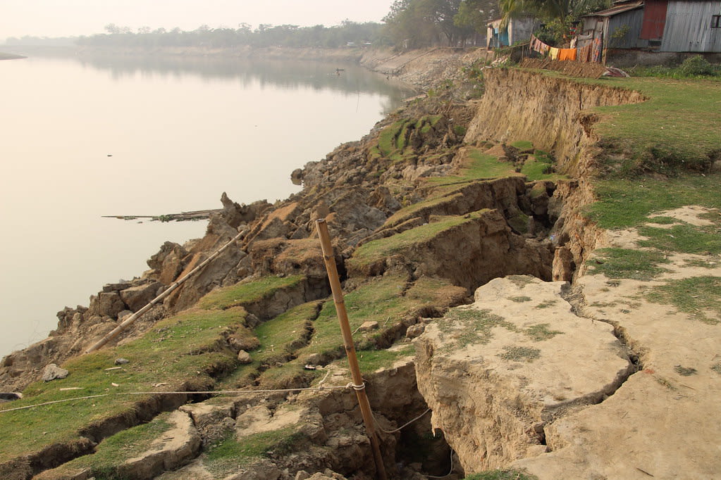 Image depicting river erosion rehabilitation.