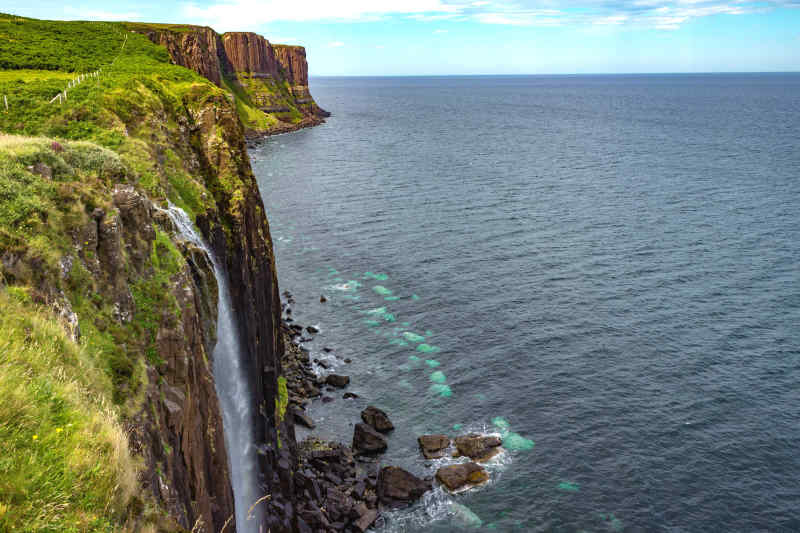 Kilt Rock on Isle of Skye, Scotland