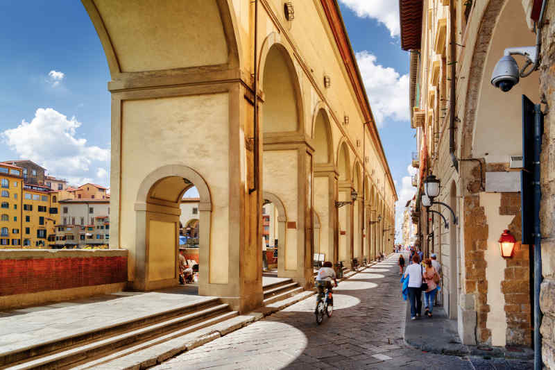 Vasari Corridor (Corridoio Vasariano) in Florence