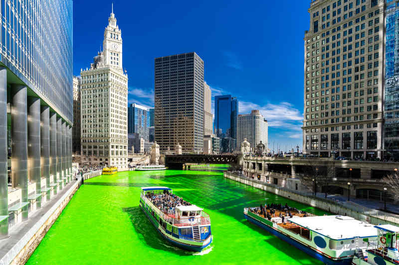 Chicago River St. Patricks Day