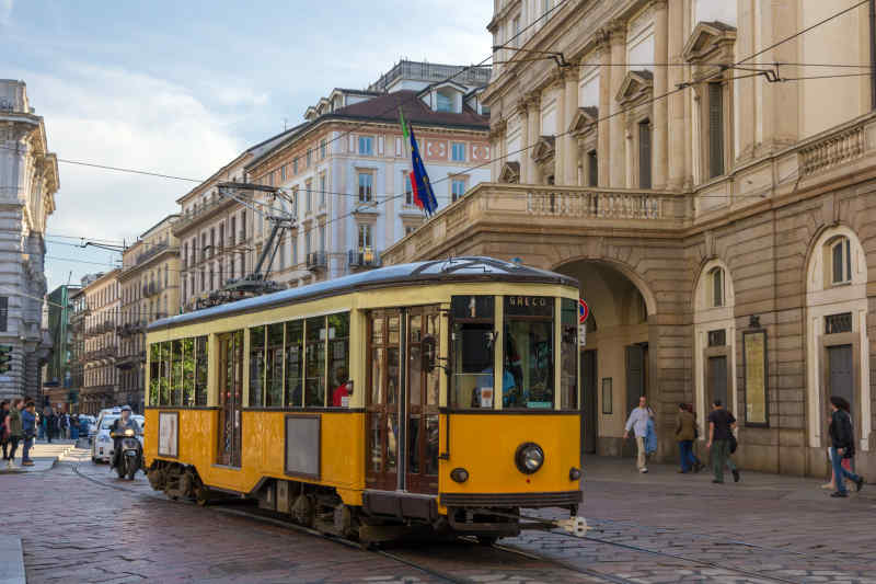 Tram in Milan