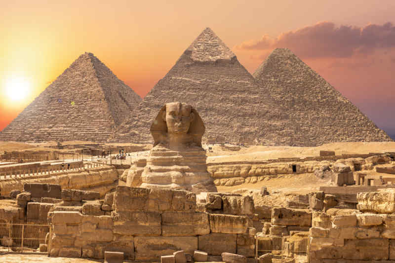 Cairo, Egypt – Pyramids of Giza and the Sphinx