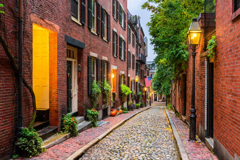 Acorn Street, Boston, Massachusetts