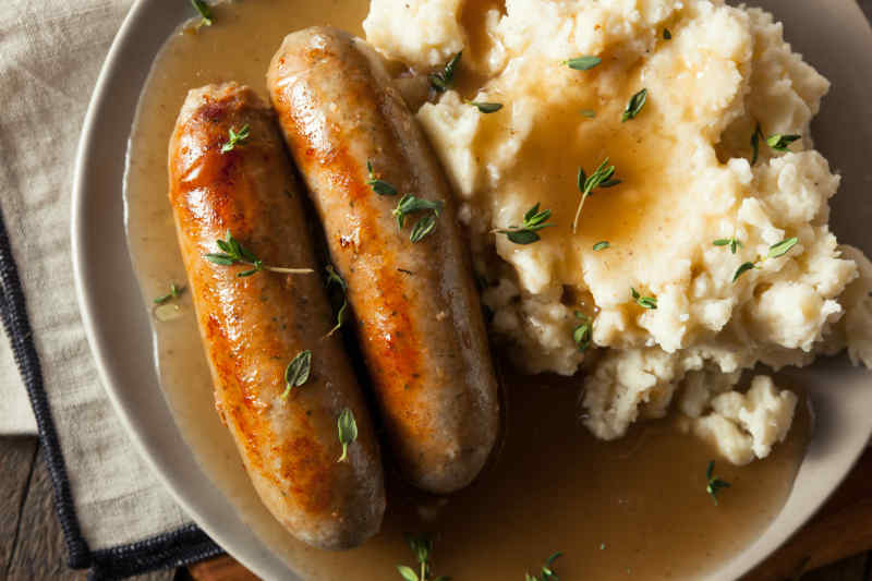 Scottish Bangers and Mash