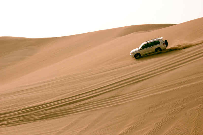 Dune bashing