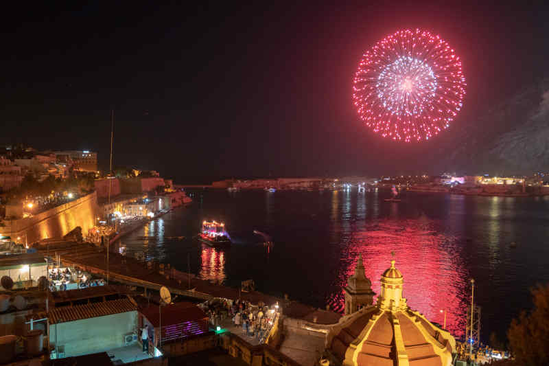 Fireworks in Valletta