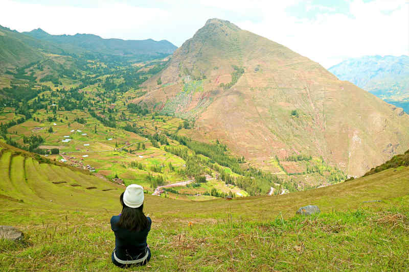 View of Andes Mountains in Peru