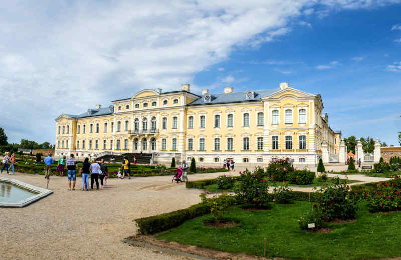 Rundale Palace in Pilsrundāle, Latvia