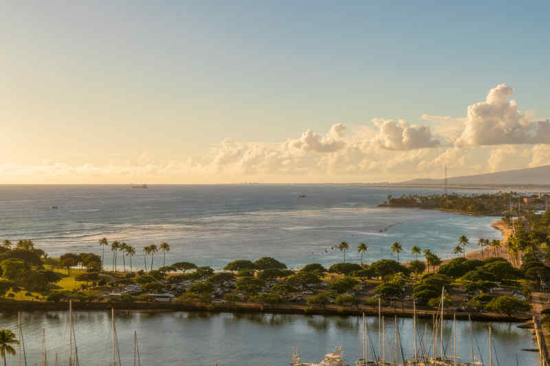 Dusk at Magic Island