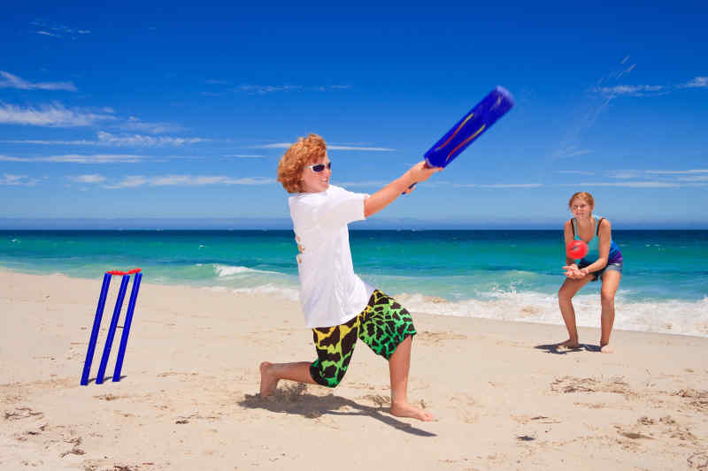 Cricket on Australian Beach