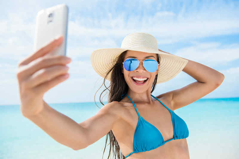 Beach selfie