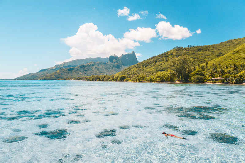 Snokeling in Bora Bora, French Polynesia