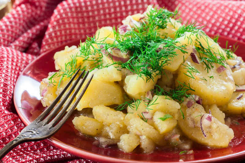 Erdäpfelsalat, Austrian potato salad