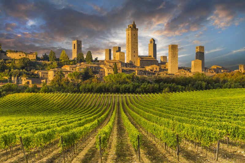 San Gimignano in Tuscany, Italy