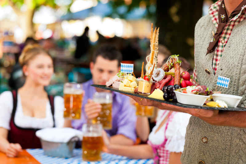 German beer garden