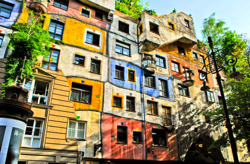 Hundertwasser House in Vienna, Austria