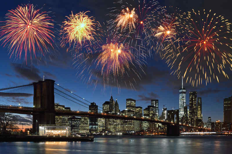 Fireworks in New York City