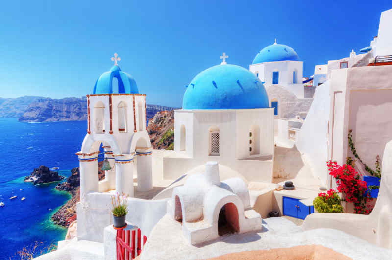 Santorini in Greece