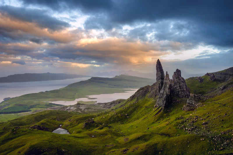 Old Man of Storr on Isle of Skye, Scotland