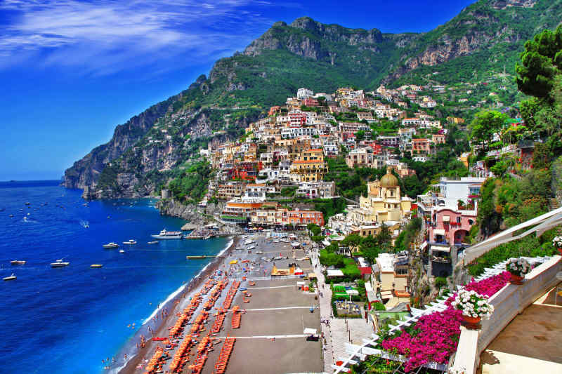 Positano on the Amalfi Coast of Italy