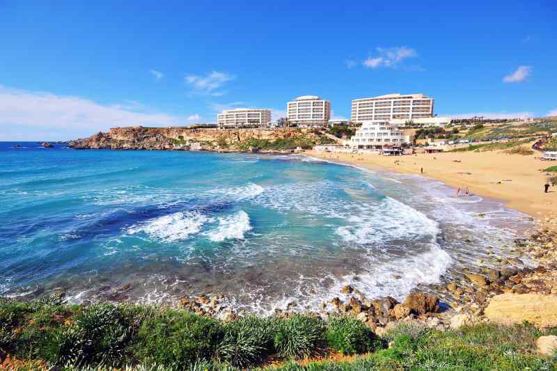 Golden Bay Beach, Malta