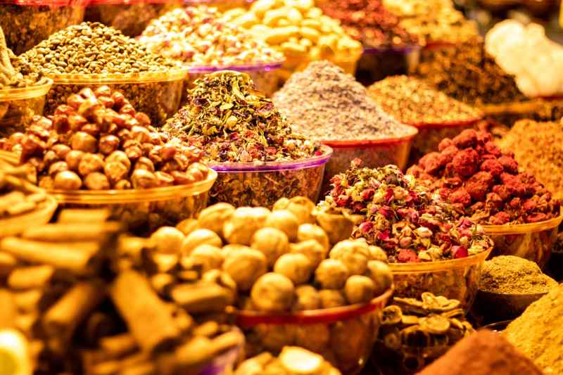 Gold and Spices Sold at Dubai Souqs