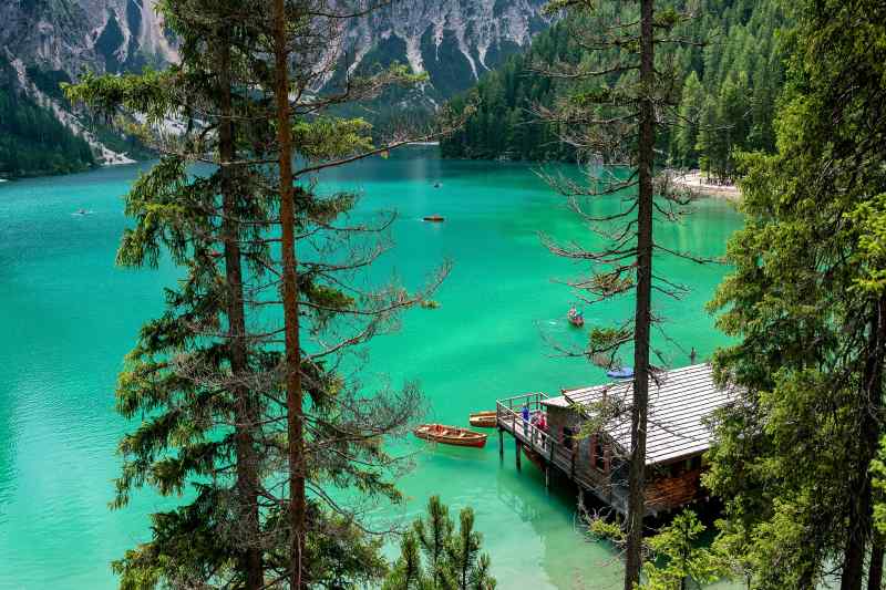 Toblacher See, Dolomites, South Tyrol, Italy