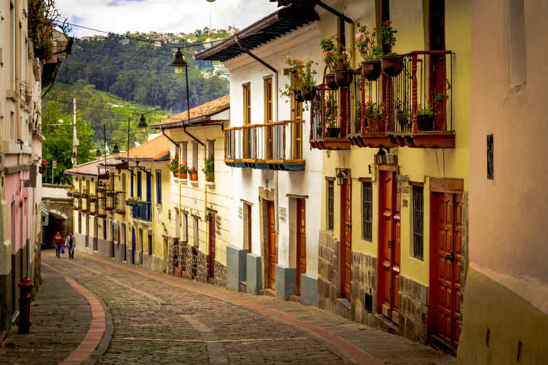 La Ronda Calle in Quito, Ecuador