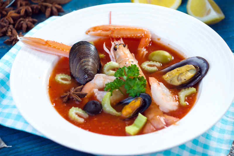 Sopa mariscos