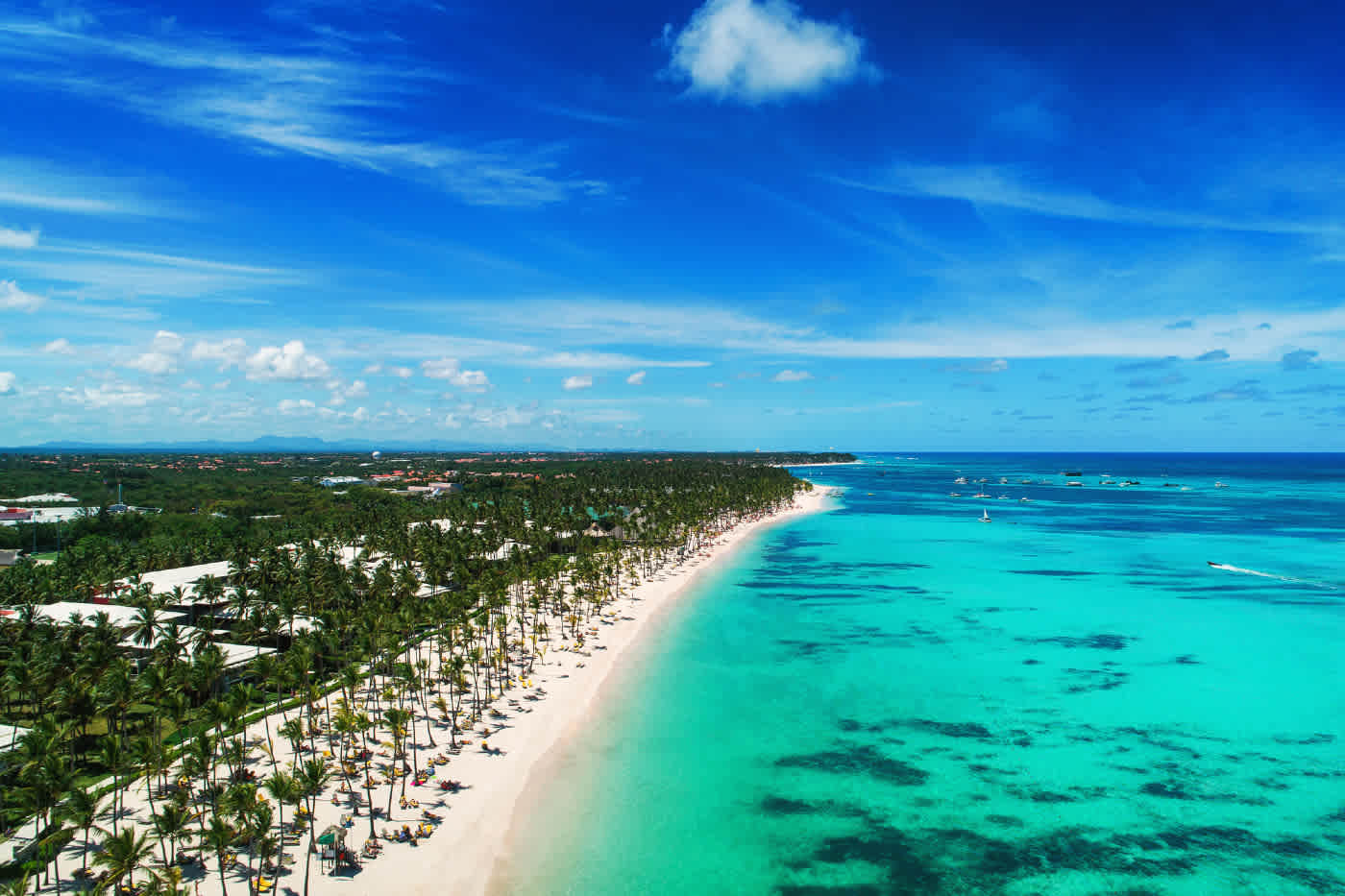 Punta Cana, Dominican Republic -- turquoise water and tropical coastline