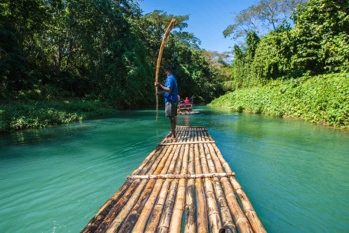 Bamboo rafting