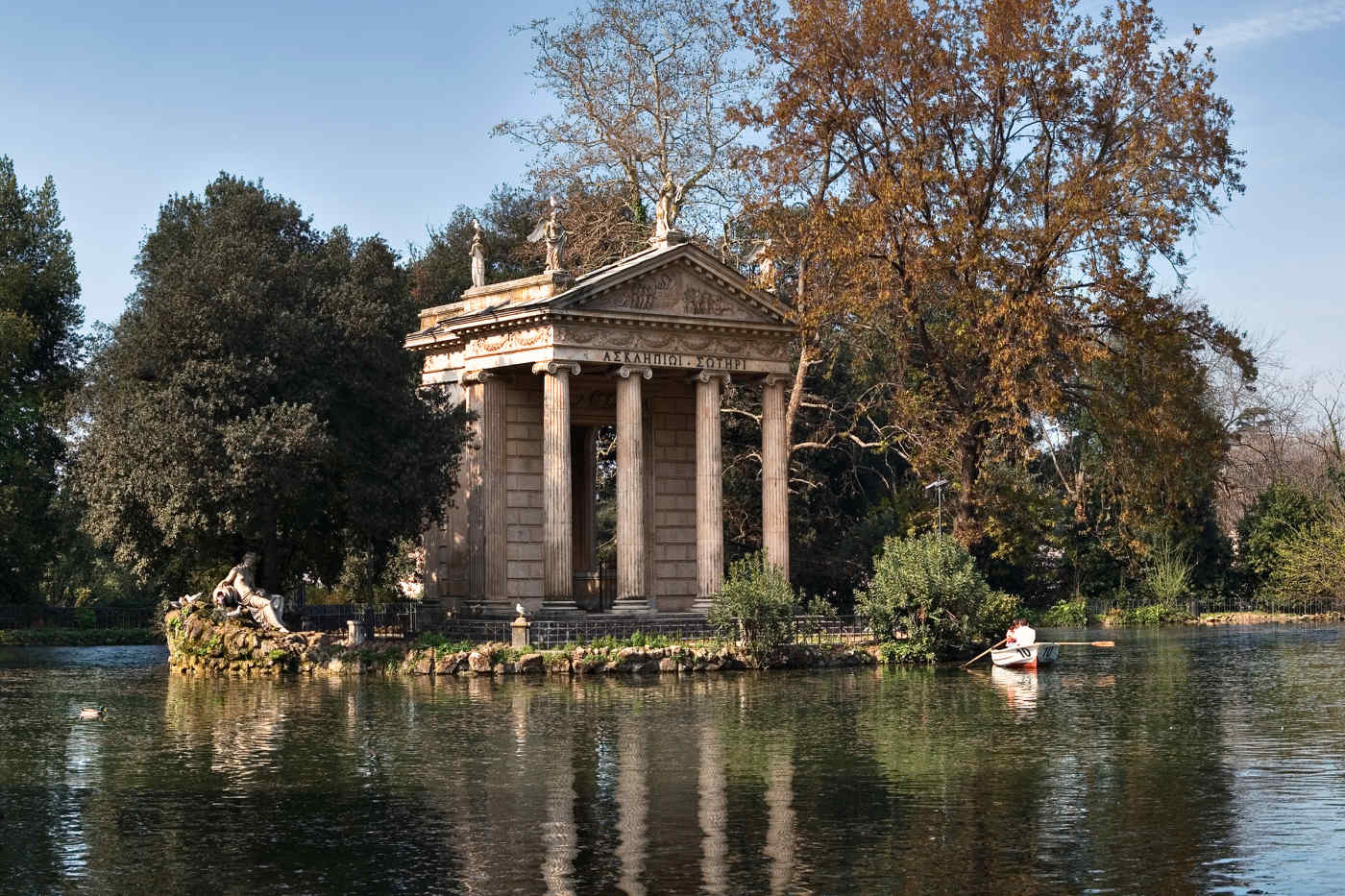 Borghese Gardens in Rome