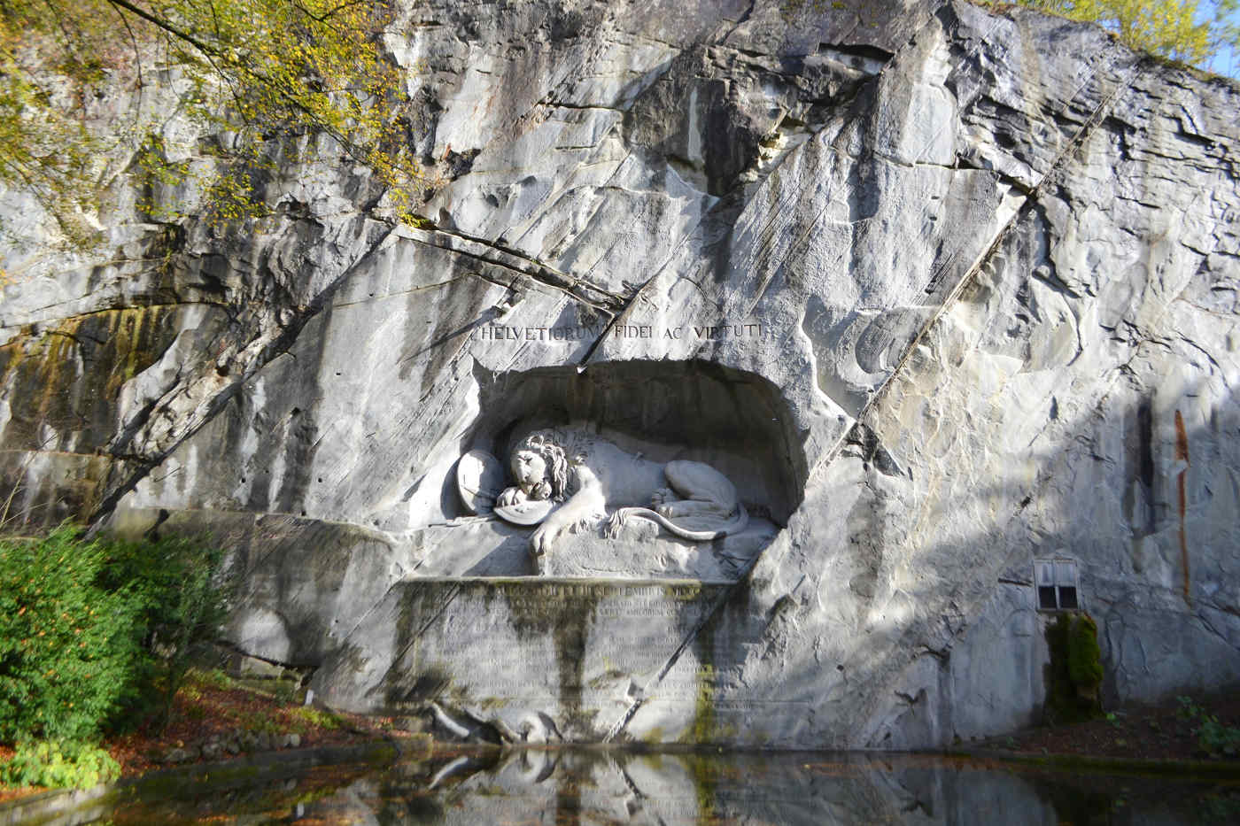 Lion Monument in Lucerne, Switzerland