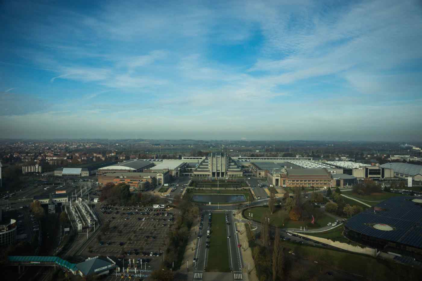 City view from the Atomium • Brussels, Belgium