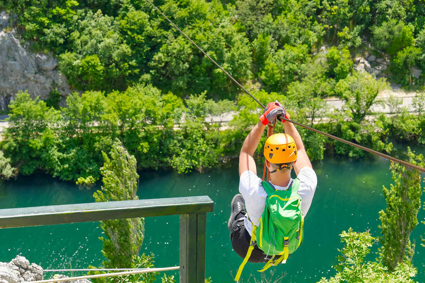 Ziplining