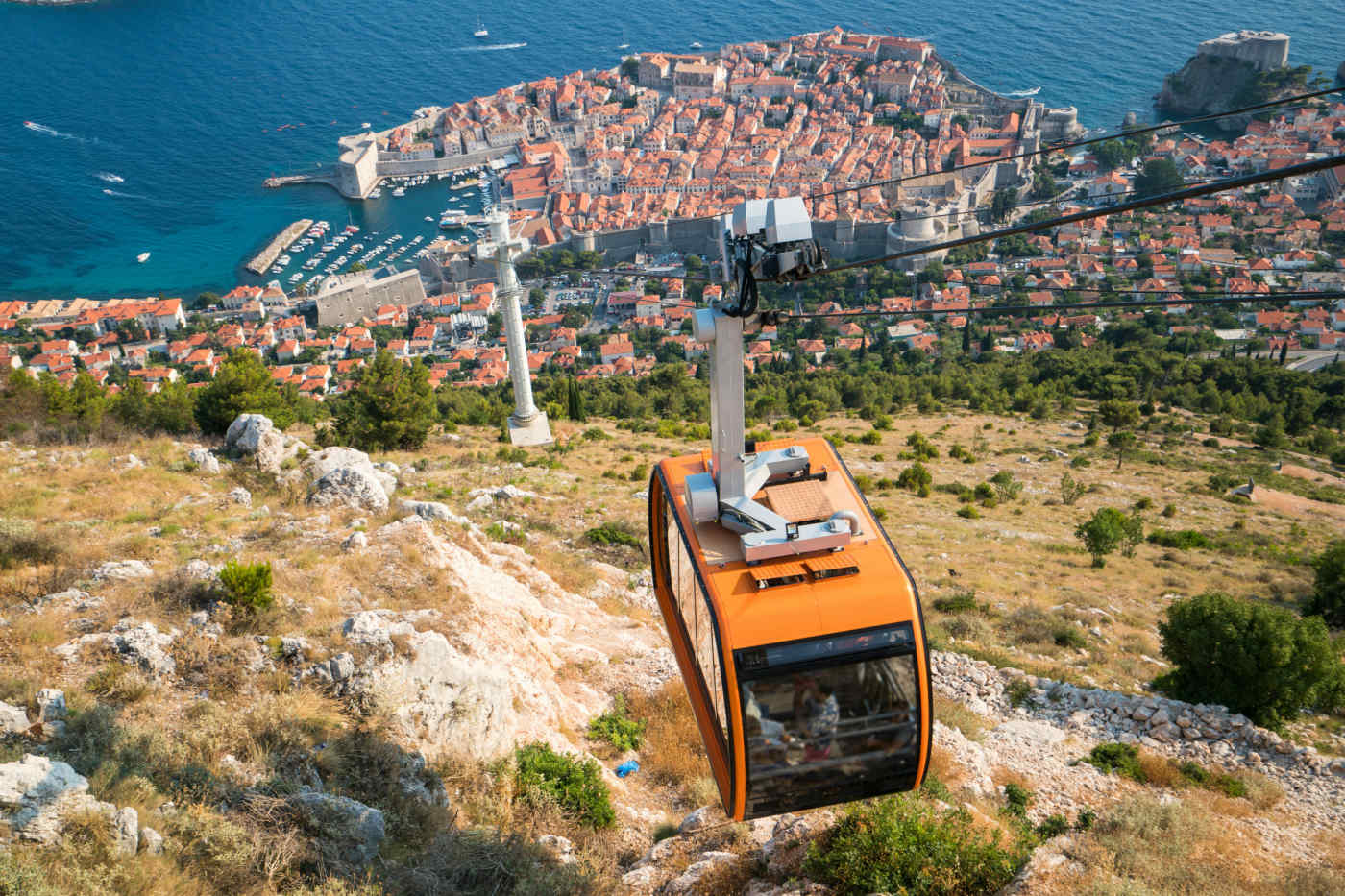 Cable car in Dubrovnik