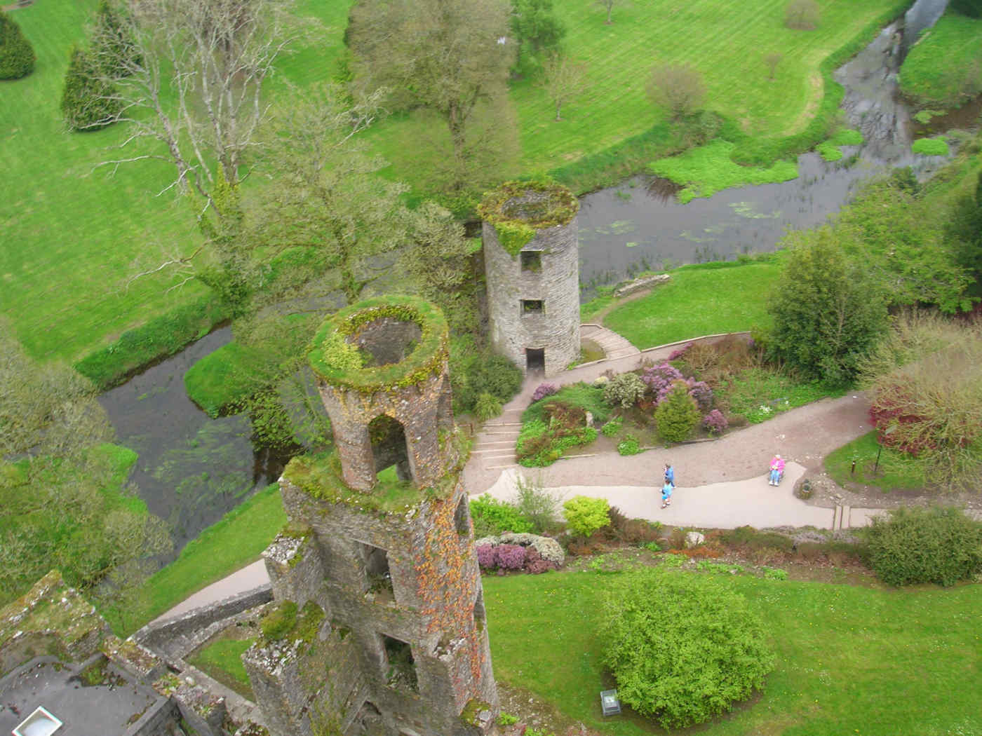 View from the top of Blarney Castle in County Cork, Ireland