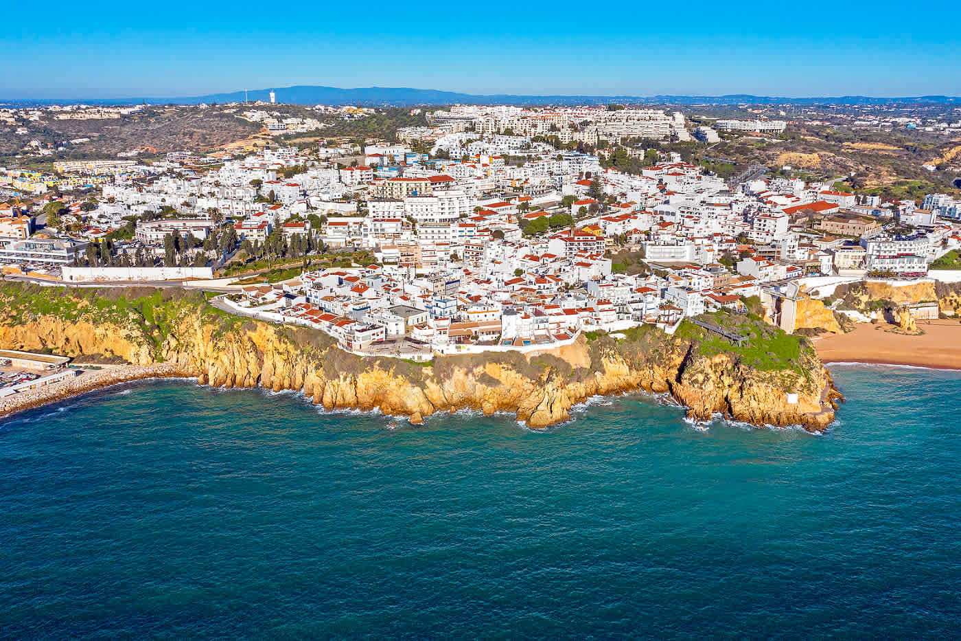 Aerial view of Albufeira Old Town