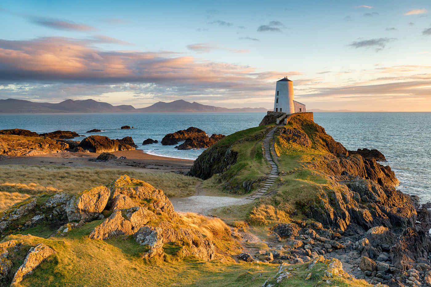 Llanddwyn Lighthouse, Anglesey, Wales