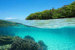 Water off the coast of Panama