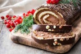 Bûche de Noël, French Christmas dessert