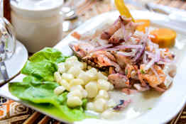 Traditional Peruvian ceviche