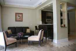 Single Guest Room Living Room in The Atrium Resort in Turks & Caicos