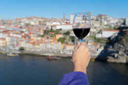 Ruby port wine in Porto