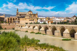 The Roman Bridge with the Great Mosque – Cordoba