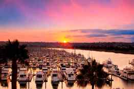 View of Marina at Sunset — San Diego