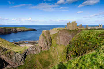 Dunnottar Castle near Stonehaven in Aberdeenshire, Scotland.